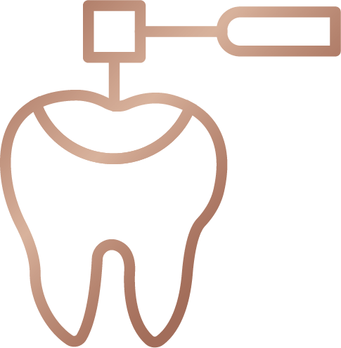 pictogramme outil de dentiste qui creuse une dent